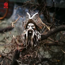 1 шт. Пираты Карибского моря Давид Джонс латунный паракордовый на каждый день бусины на шнурке Подвески Нож бусины Парашютная веревка бусины подвески