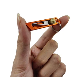 Mini Key Chain Knife Portable Telescopic Slide Outdoor Survival Disassembly Express Knife Pocket Knife Gear Push Art Knife