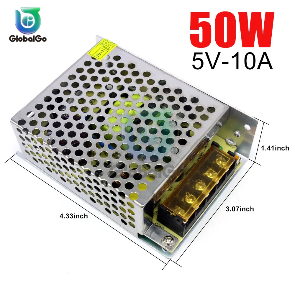5V 10A 50W