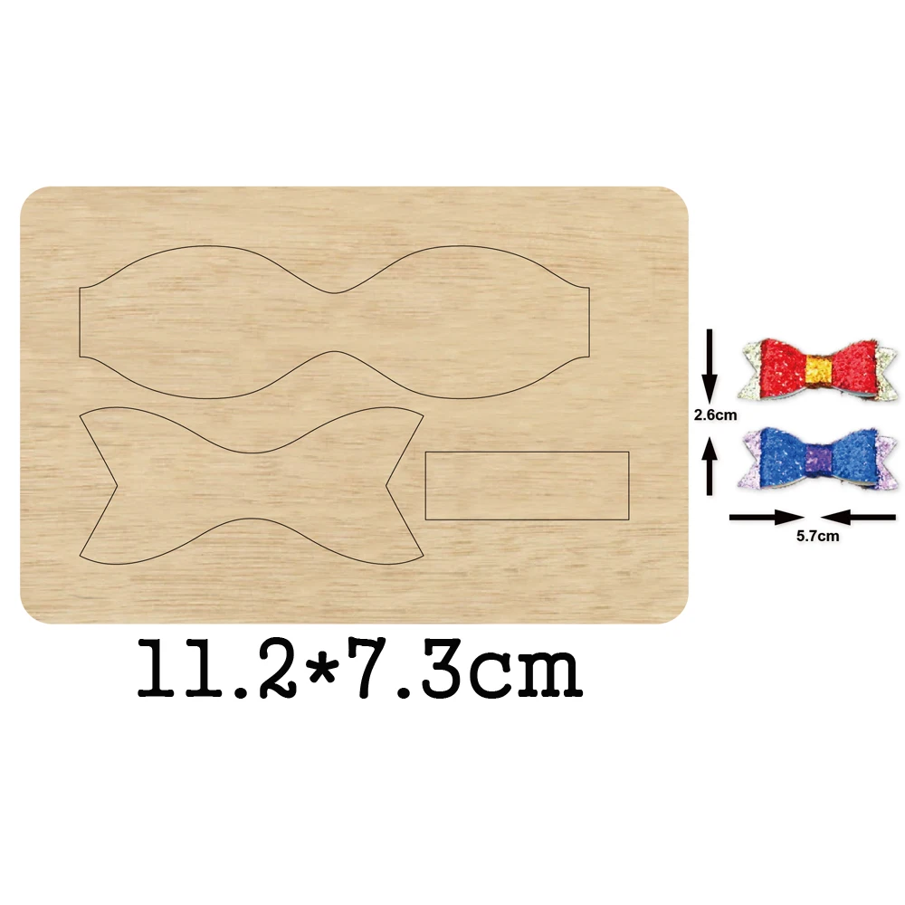

Classics Bow-Knot Wooden Mold Headband Wood Dies For DIY Leather Cloth Paper Craft Fit Common Die Cutting Machines on the Market