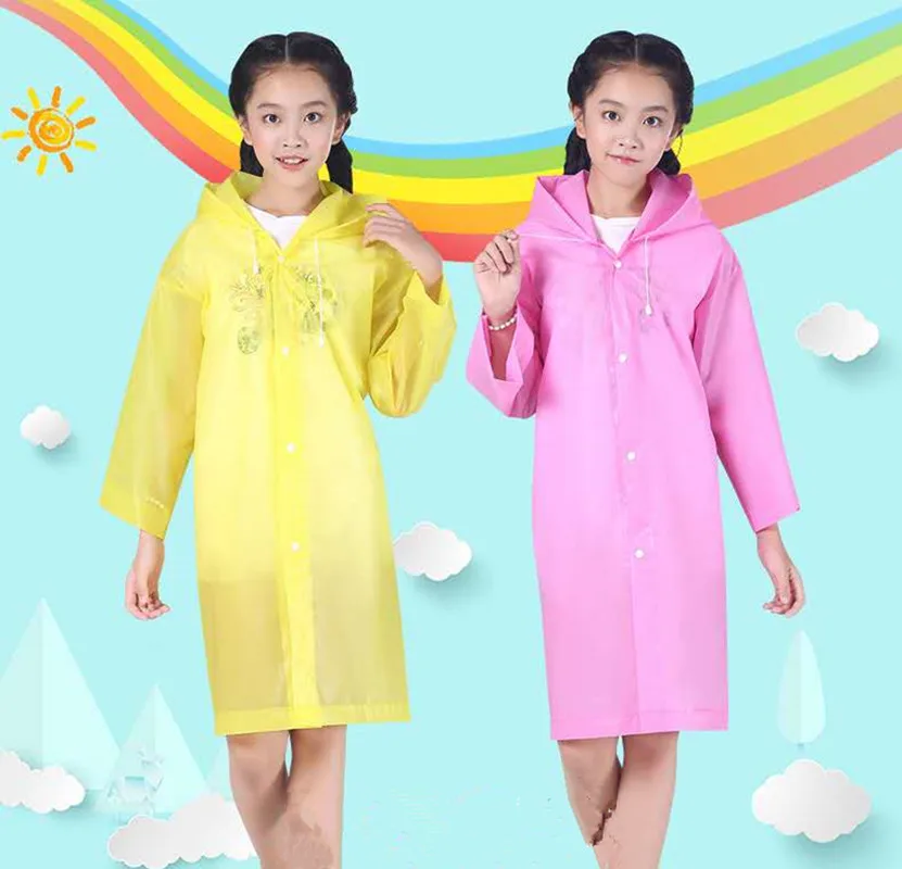 1 Item Cute Dinosaur Polyester Baby Raincoat Outdoor Waterproof Rain Coat Children Impermeable Poncho Boy Girl Rain Jacket Gift
