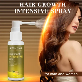 

FirstSun Hair Growth Stimulator Professional Extended Nozzle Spray Hair Nourishing Serum Loss Prevention Treatment 30ml