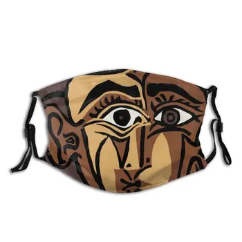 

Picasso Adult Reusable Face Mouth Mask Art Cubism Surrealism Artist Paintings Spanish Protection Cover Respirator with Filters