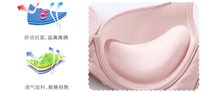Lace Bra, Thick Cup Gathers Up, Adjustable Type, Underwire Smooth Bra, Collects The Side Milk