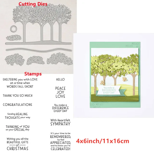 Cooking Tools Flowers  Trees Stars Cats Sending Hugs Transparent Clear Stamps And Dies for DIY Scrapbooking Craft Cards 2021 New 7