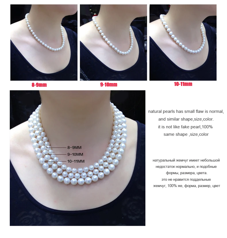Classic Natural Freshwater Pearl Necklace And Bracelet Jewelry Set For Women Conjuntos Joyas De Perlas