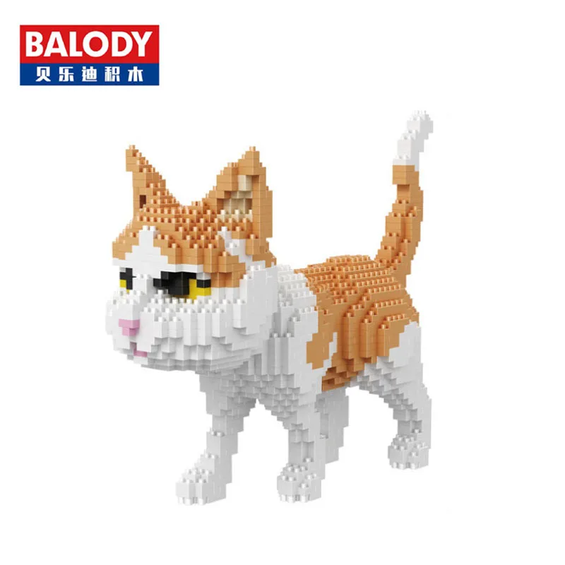 Алмазный конструктор Balody модель кошки лисы аниме маленькие кубики игрушка в
