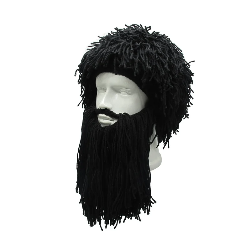 Креативный парик викинга длинная борода шерстяная Осенняя шапка и зимняя теплая Amazon savage тремоло забавная Лыжная шапка