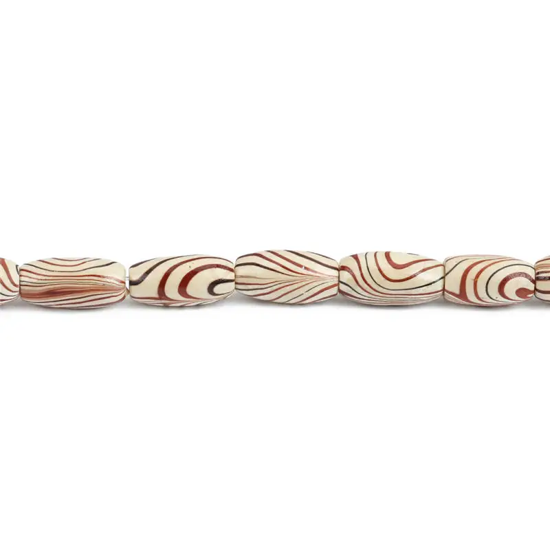 Деревянные распорные бусины овальная полоса деревянные бусины для DIY ювелирных изделий около 15 мм x 8 мм, 1 прядь(около 35 шт/прядь