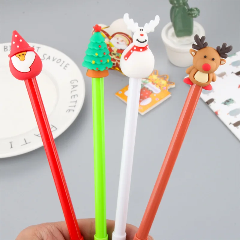 

1PCS Cute Cartoon Christmas Series Neutral Pen Creative Students Pen Black Pen for Christmas Gel Pen Cute Stationary Wholesale