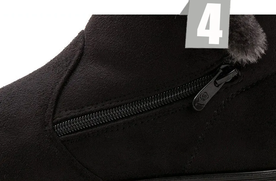 New ladies shoes winter boots 2019 fashion zipper women ankle boots female shoes flat keep warm cozy snow boots women shoes (8)