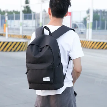 

2020 New Leisure Student Schoolbag Men's High-quality Oxford Cloth Backpack USB Charging Multi-function Travel Backpack