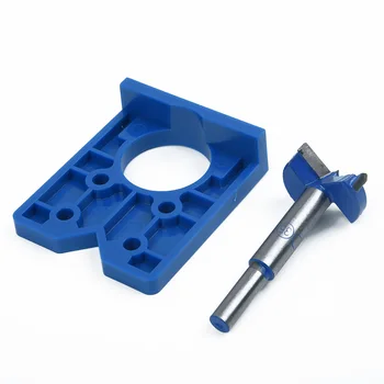 

35mm Hinge Hole Drilling Guide Locator Hole Opener Template For Woodworking