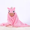 2024 New Flannel Baby Blanket 3D Animal 3D Cloak Children's Cartoon Bathtowel 5