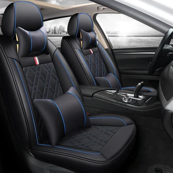 

Full Coverage Eco-leather auto seats covers PU Leather Car Seat Covers for Clio logan renault sandero fluence megane laguna