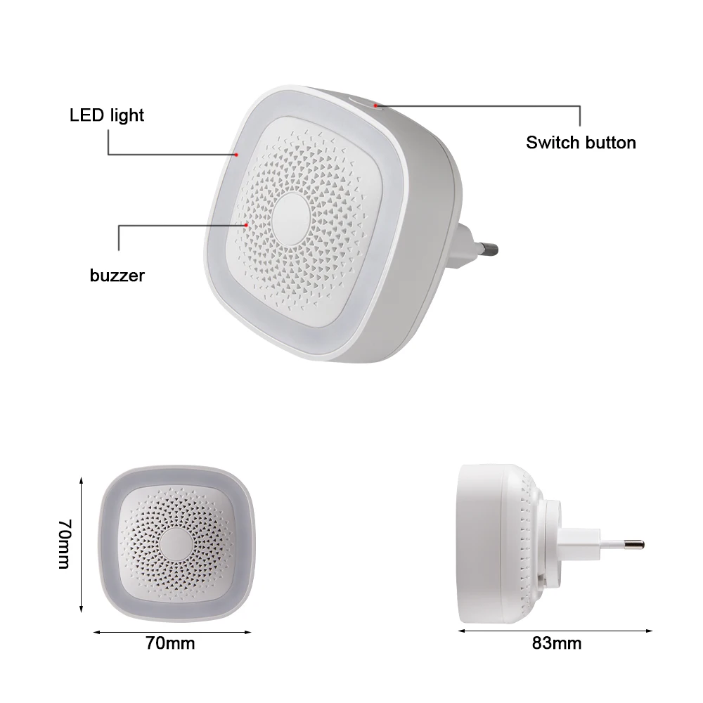 HEIMAN HA1.2 Zigbee пожарная сигнализация Беспроводная охранная домашняя система умный Wifi шлюз и датчик дыма хост DIY комплект