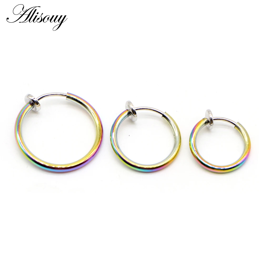 Clip On Earrings For Women Men Fake Spring Clip On Nose Clips Ring Hoop Lip Ring Helix Hoop Ear 1pc nose rings,piercing jewelry,body piercing earrings,ear piercing jewelry,metal jewelry,hoop earrings,body piercing jewelry,body jewelry