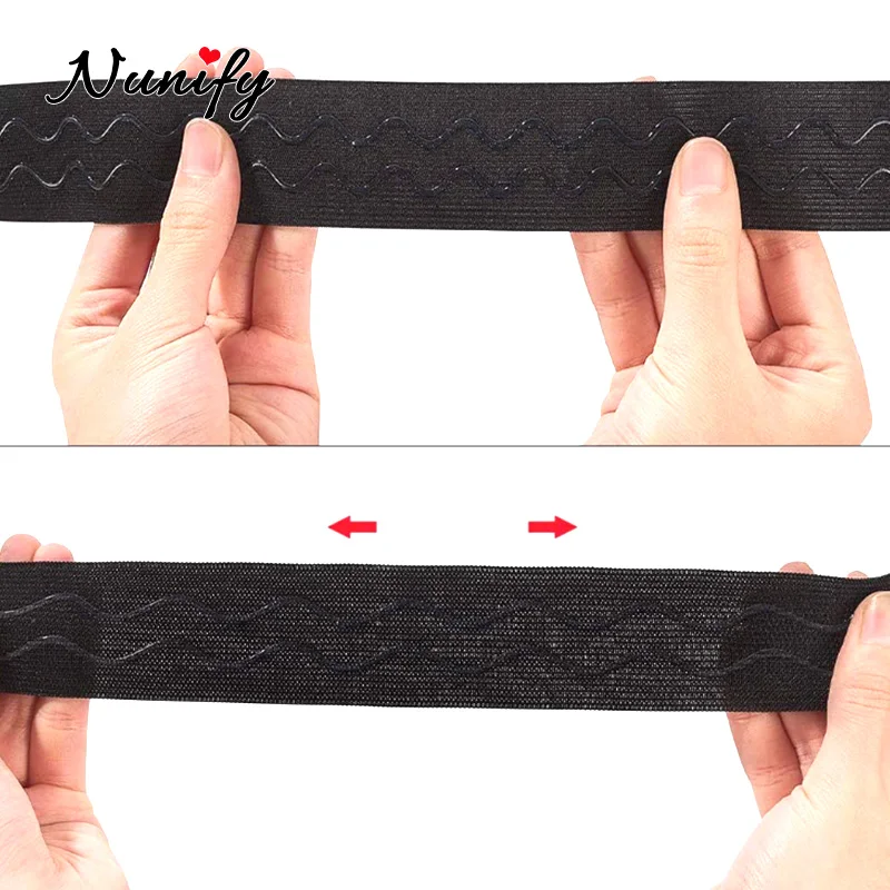 Elastische Pruik Band Voor Maken Pruik Caps Verstelbare Anti Slip Rubber Verstelbare Naaien Haarband Voor Pruiken Vaste Pruik Band 2.5Cm 3.5Cm