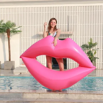 

Inflatable Pink Lips Swimming Ring Giant Pool Float Summer Outdoor Activity Beach Party Swimming Pool Inflatable Mattress Water
