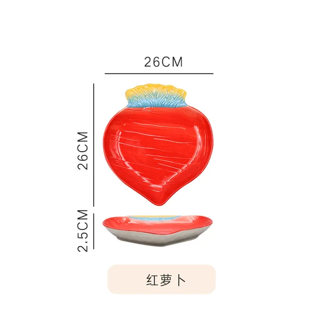 Creative Fruit Dish Ceramic Fruit Salad Dish Creative Lovely Family Dish Dish Snack Dish Dinner Plate Sets  Diner Plate Purple