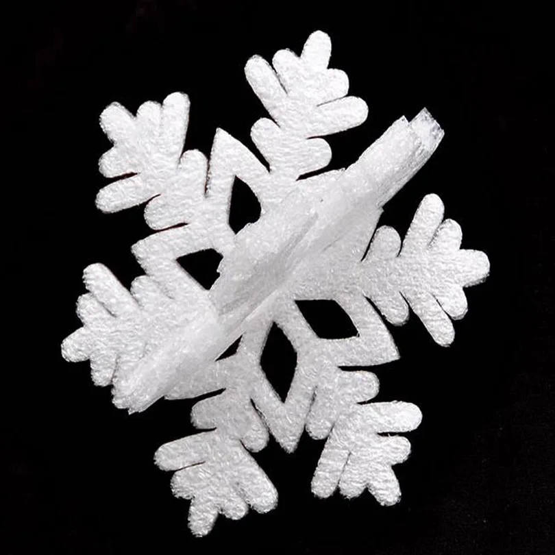 DIY 3D 10 см пенные белые поддельные снежинки Рождественские украшения белый снег хлопья рождественские украшения Поставки год Navidad