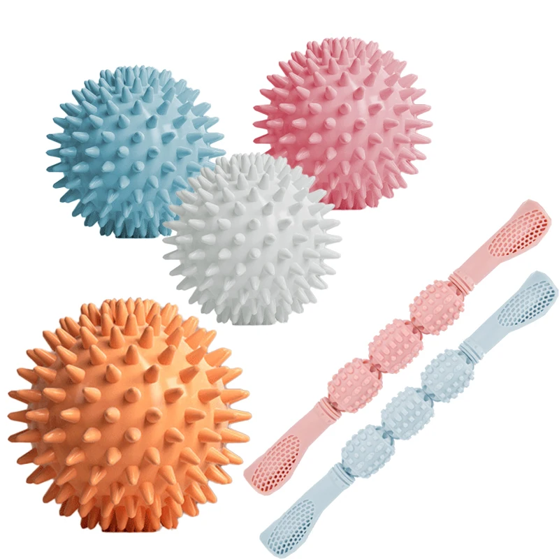 Массажный мяч Hedgehog для йоги тренировок фитнеса расслабления мышц массажная