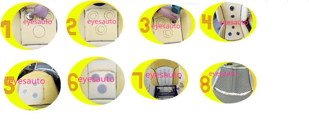 12 v Automotive Interior seat warm cushions car heated seats alloy wire heated and cool 5 ventilation fan for any car styling