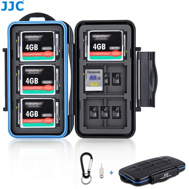 JJC чехол для карты памяти держатель коробка для хранения Органайзер для SD SDHC SDXC MSD CF карты для Canon Nikon Sony Fuji DSLR беззеркальная камера