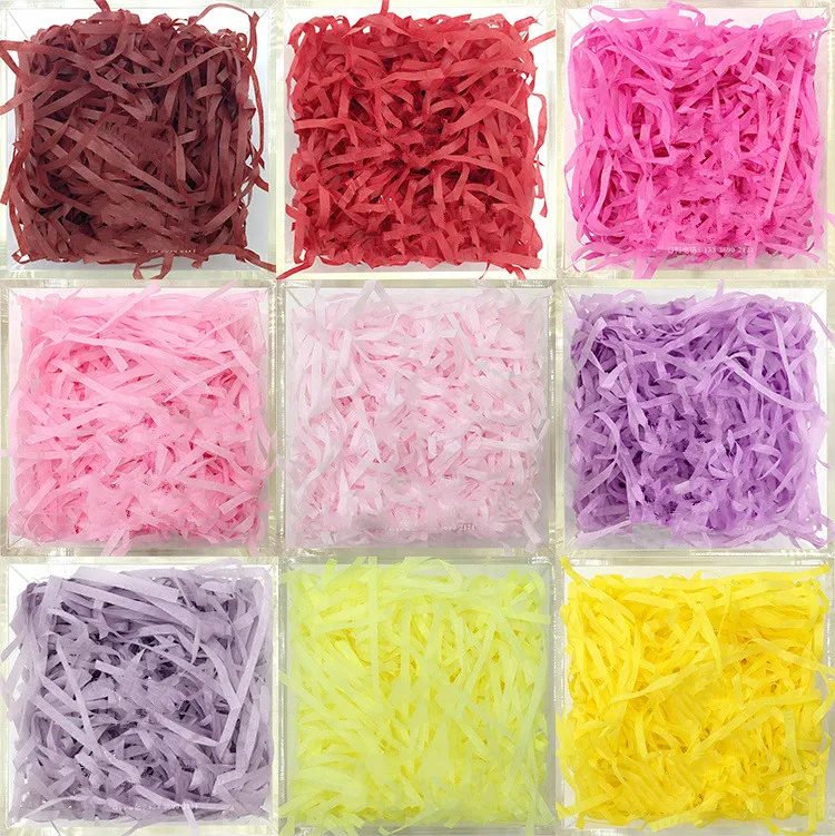 20g Bag Shredded Crinkle Paper Raffia Paper Confetti Diy Dry Straw