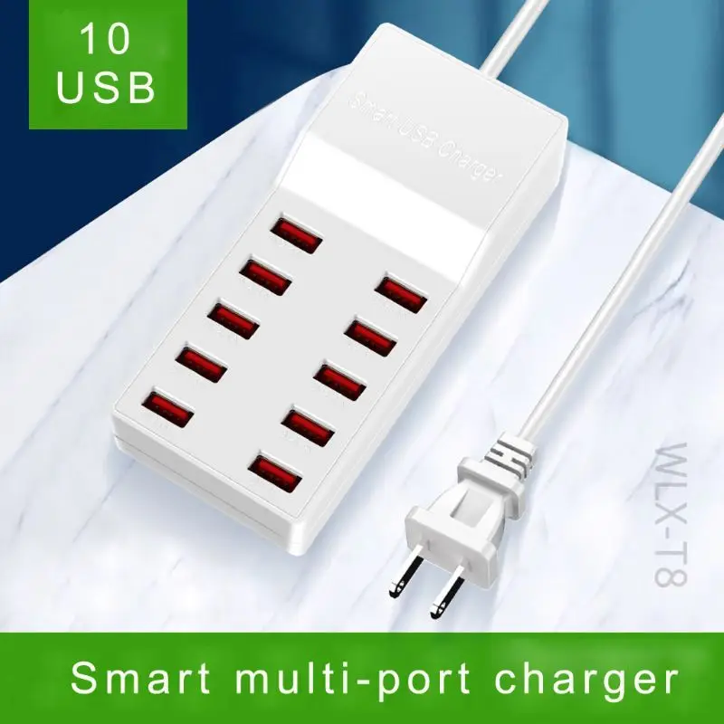 Разветвитель для зарядной станции 10 USB 50 Вт мобильный телефон зарядное