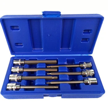 

7Pc Pressure Batch Sleeve Hexagon Bit Socket Wrench Pressure Batch Sleeve Pressure Batch Sleeve Set