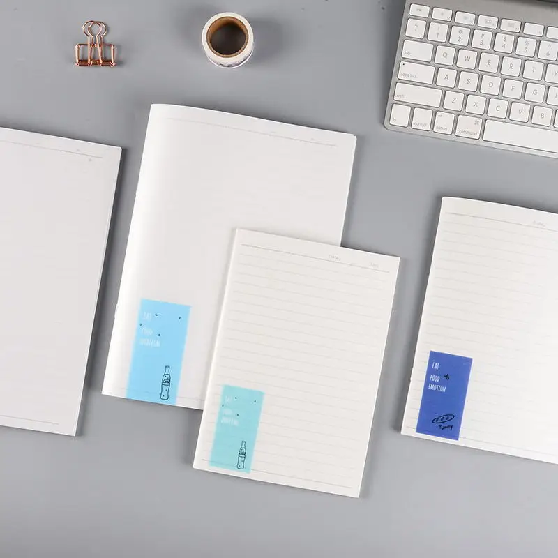 

4Pcs PP Two Size Interesting Words Grid Horizontal 40 Sheets Giveaway Notebooks Simple Memo Note Pads Wholesale Office Supplies