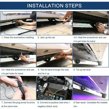 

Car LED strip Light Auto Bar Underbody Glow Double-sided tape 5050 SMD