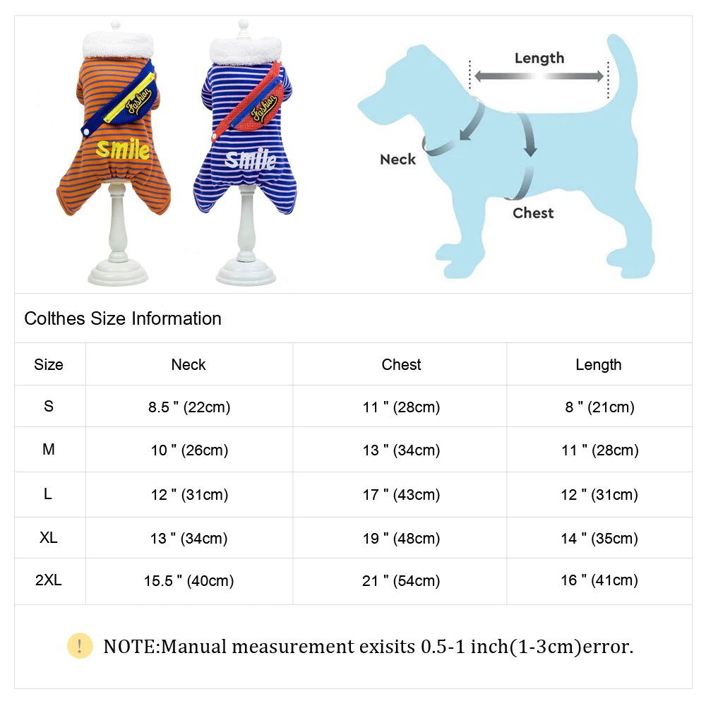 Теплая одежда для домашних собак французская одежда для бульдога Домашние животные собаки куртка для щенка зимние полосатые наряды для маленьких средних и больших для собачек-Мопсов