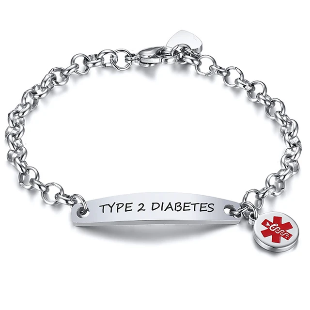 Medical Alert Bracelet for Women Adjustable Personalized Free Engrave  Addisons Disease Stainless Steel Medical ID Bracelets - Walmart.com