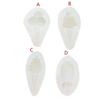 

Sweet Ice cream Cones Soap Mold Silicone Resin Casting Pendant Mold Cake Decor Mould Jewelry Making Tools Art Craft