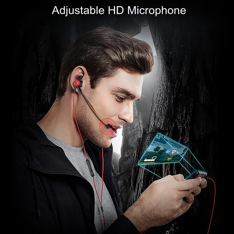 Langsdom G100X Gaming Earphone Headphones With Mic Stereo PUBG Headset Gamer auriculares fone de ouvido for Phone PS4 Switch