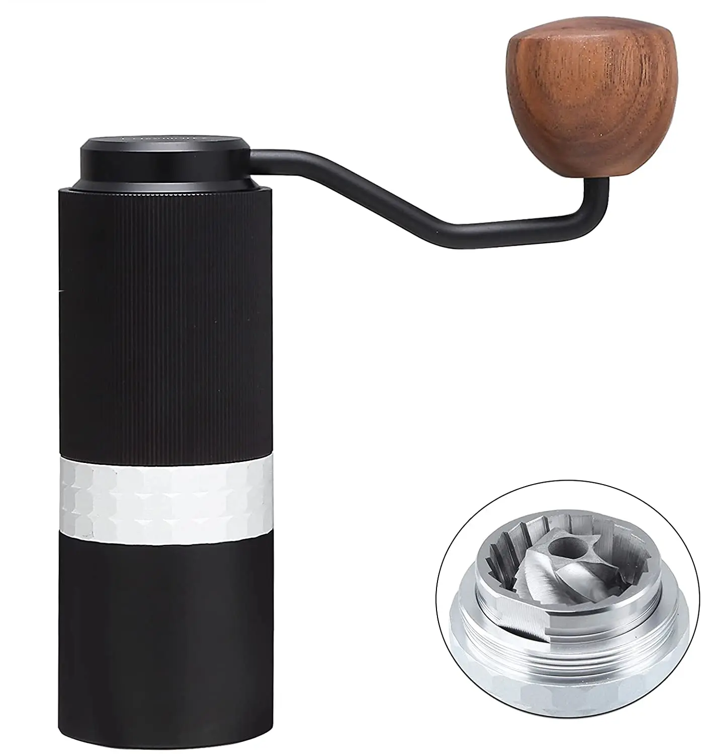 Manual Coffee Grinder Burr Coffee Bean Grinder with Adjustable Conical