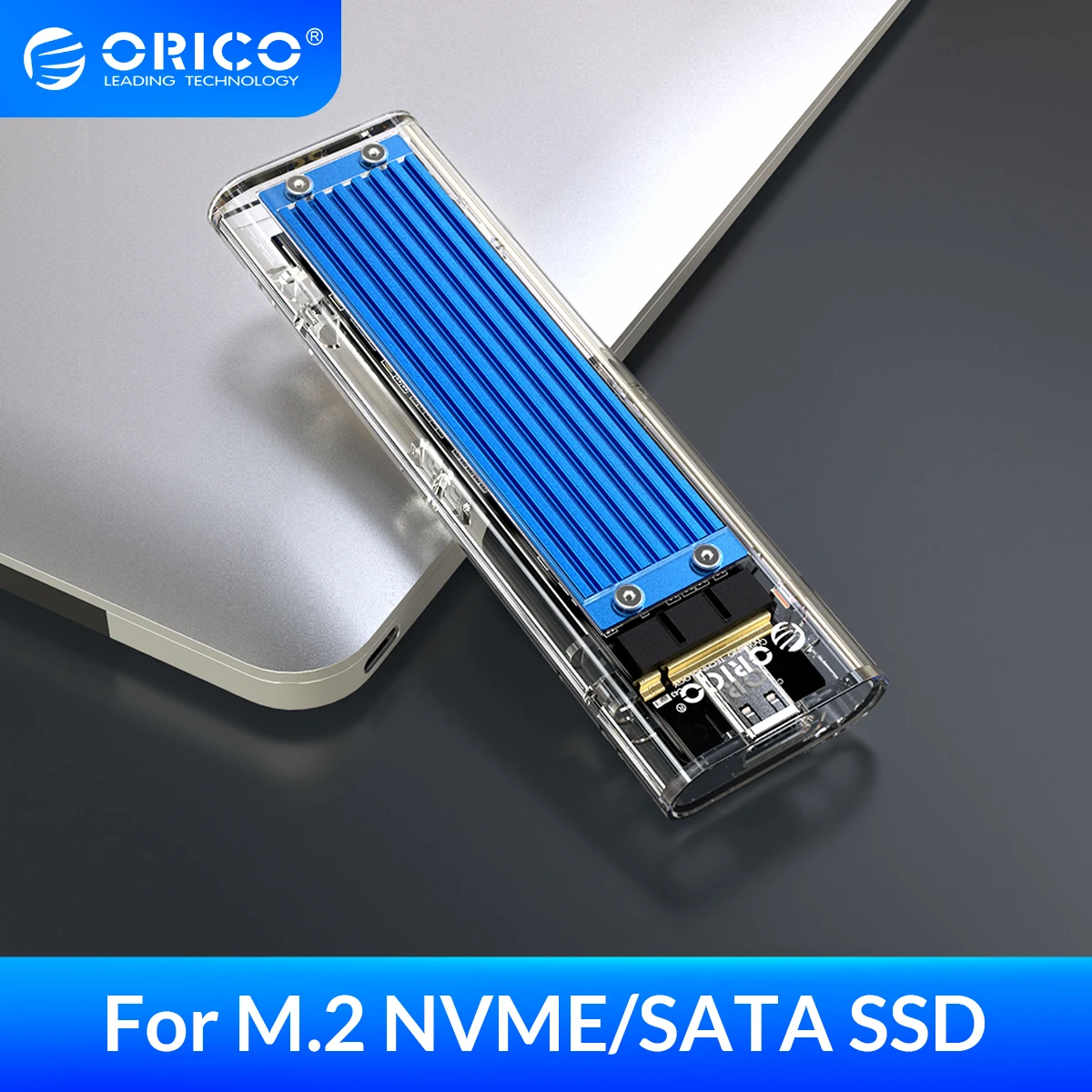 Чехол ORICO M.2 для SSD-накопителя поддержка M2 NVME NGFF SATA два протокола PCIE M Key B + корпус