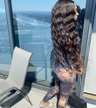 Suelta la onda profunda mechones con cierre 8-28 pulgadas Frontal con mechones brasileño 100% Remy cabello humano 3/4 mechones con cierre