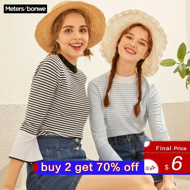 Metersbonwe Cotton Knitted Sweater Women Pullovers Turtleneck Autumn Winter Basic Sweaters Korean Style Slim Fit | Женская одежда