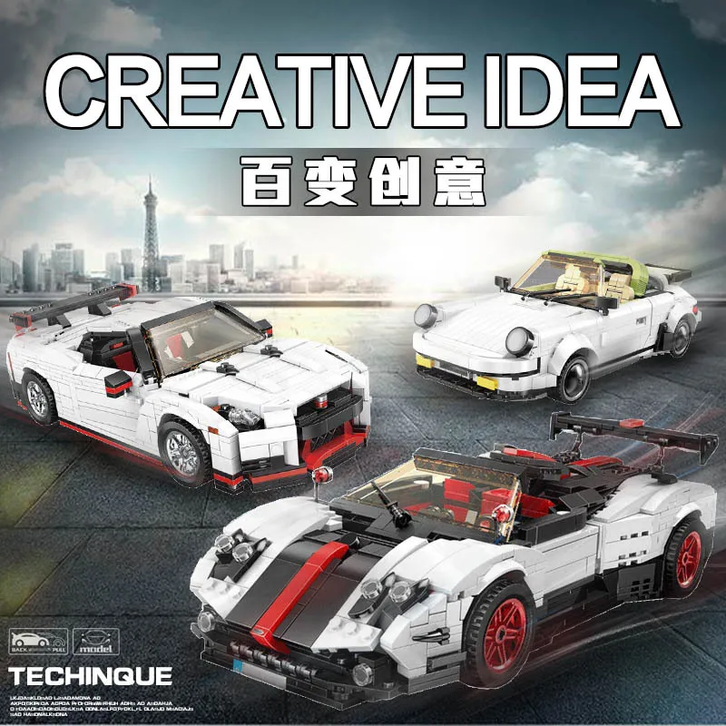 

Creator Moc Technic Car Racing Cars Model Building Blocks Bricks Technical Legoinglys City Vehicle Toys For Children Boys Gifts