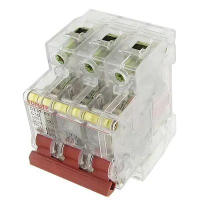 

AC 400V 10A 3P Transparent Miniature Mini Circuit Breaker