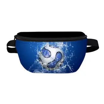 

Cartoon Ball Waist Bags Printed Fanny Pack With Zipper For Men Travelling Belt Bag
