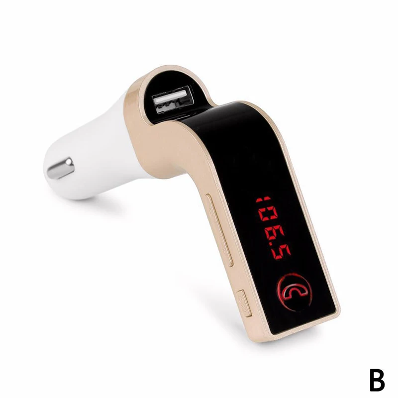 Gold Bluetooth fm-передатчик автомобильное зарядное устройство MP3 USB Полная частота fm-передатчик карта плеер CVC PLL Блокировка - Название цвета: Gold