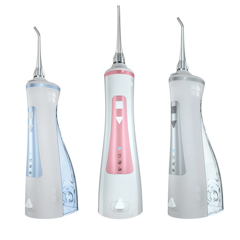 

New Portable Oral Irrigator USB Rechargeable Water Flosser Dental Waterproof Water Jet Tooth Whitening Hygiene 240ML Water Tank