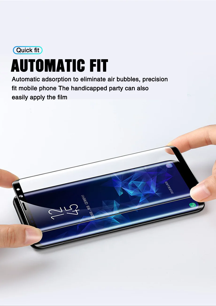 10 шт полное изогнутое Защитное стекло для samsung Galaxy S8 S9 S6 S7 edge Plus защитная пленка из закаленного стекла для Note 8 9