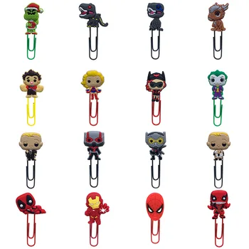 

50Pcs Classic Cartoon Bookmark Metal Clips Page Holder for Teacher Students Paper Clip School Supplies Decoration For Gifts