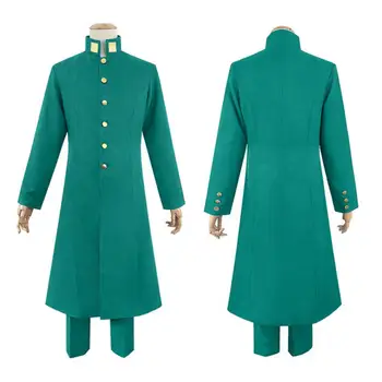 

JoJo‘s Bizarre Adventure Costume Stardust Crusaders Noriaki Kakyoin Cosplay Green Uniform Coat Pants Halloween Carnival Outfit