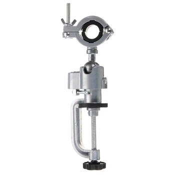 

New 360 degree Bench Vises Aluminium Alloy 360 Rotating Clamp-On Holder Bench Vise for Electric Drill Stand Used